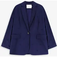 Sissy-Boy Donkerblauwe Oversized Blazer Met Embroidery | Maat: M