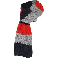 Sarlini - Sjaal jongens - Knitted - Navy - Wintersjaal 4 t/m 8 jaar