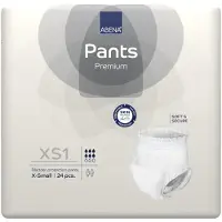 Abena Pants Premium XS1 - 96x Absorberend Broekje, te Dragen als Gewoon Ondergoed - Voor het Verlies van de Hele Blaasinhoud en (Dunne) Ontlasting - Heupomvang 45-70 cm - Absorptie 1400 ml