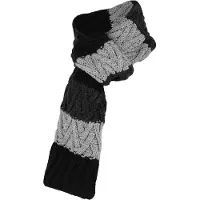 Sarlini - Sjaal jongens - Knitted - Zwart - Wintersjaal 2 t/m 4 jaar