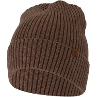Sarlini - Muts heren - Ribbed - Camel - Effen - One Size