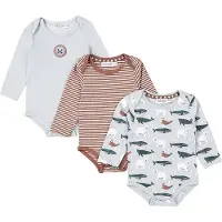 Dirkje Light Body Met Lange Mouwen 3-pack Blauw | Maat: 68