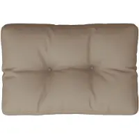 vidaXL Palletkussen 50x40x12 cm stof taupe