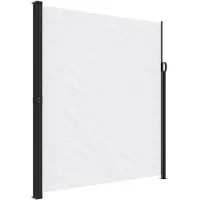vidaXL Windscherm uittrekbaar 220x600 cm wit