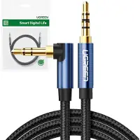 UGREEN - haakse - AUX-kabel - 2 - x - mini-jack - 3,5 - mm - 1,5 - m - blauw - (60180)