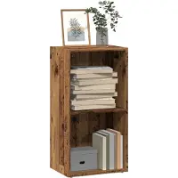 vidaXL Boekenkast 40x30x77 cm bewerkt hout oud houtkleurig