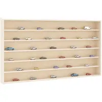 Yiwydaa Houten verzamelvitrine met 6 planken 100x9x55 cm