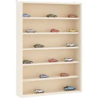 vidaXL Houten verzamelvitrine met 6 planken 40x8,5x55 cm