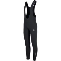 Rogelli Core Lange Fietsbroek Heren met Bretels - Zonder Zeem - Lange Wielrenbroek - Zwart - Maat XS