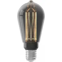 Calex LED Glasfiber Rustic lamp 220-240V 3,5W 40lm 2000K ST64 Titanium E27 dimbaar