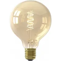 Calex LED lamp E27 | Globe G95 | Filament | Goud | 2100K | 3-staps dimbaar | 5.5W (40W)