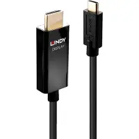 Lindy 43292 2 meter USB-C naar HDMI adapterkabel met HDR-ondersteuning