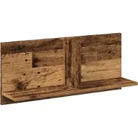 vidaXL Wandkast 70x16,5x30 cm bewerkt hout oud houtkleurig