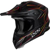 IXS IXSiXS189FG2.0MatZwartRoodCrosshelm Maat L