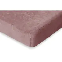 Eleganzzz Hoeslaken Flanel Fleece 35cm Hoekhoogte - old rose 140x200cm