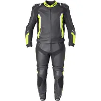 GMS GR-1 Zwart Geel Wit 2-Delig Motorpak Maat 54