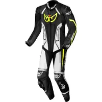 Berik Losail-R Perforated Kangaroo Zwart Wit 1-Delig Motorpak Maat 56