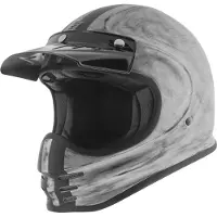 Bogotto V381 Schergo Fiberglass Mat Silver Motorhelm Maat XS