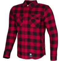 Merlin Sherbrook D30 Zwart Rood Single Layer Motorshirt Maat 4XL