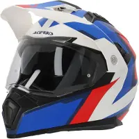 Acerbis Flip FS-606 Blauw Wit Rode Adventure Integraalhelm Maat S