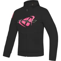 Ixon Touchdown L Zwart Bright Roze Dames Textiele Motorjas Maat 3XL