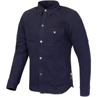 Merlin Porta D30 Canvas Donkerblauw Single Layer Motorshirt Maat S