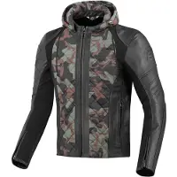 Bogotto Radic Leren / Textiele Motorjas Groen Maat S