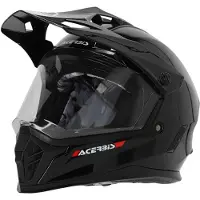 Acerbis Rider Junior Solid Zwart Kinder Crosshelm Maat YS