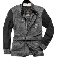 Black-Cafe London Retro Motorleren jas