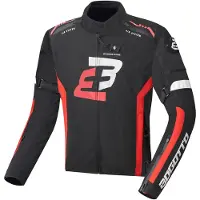 Bogotto GPX Waterdichte Zwart Rood Textiele Motorjas Maat XS