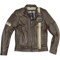 Black-Cafe London Barcelona Bruin Leren Motorjas Maat 52
