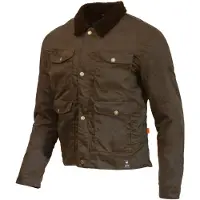 Merlin Millington D3O Olijfgroen Wax Motorjas Maat 4XL