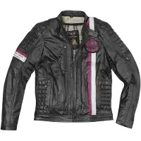Black-Cafe London Barcelona Zwart Leren Motorjas Maat 58