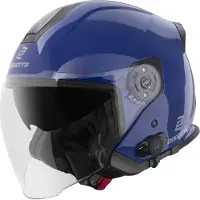 Bogotto H586 BT Solid Blauw Bluetooth Jethelm Maat S