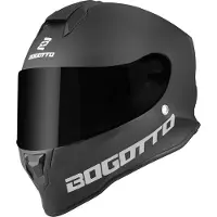 Bogotto H151 Solid Mat Zwart Motorhelm Maat M