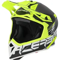 Acerbis Steel Carbon 2023 Zwart Gele Crosshelm Maat XS