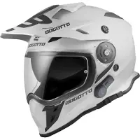 Bogotto H331 BT Bluetooth Wit Enduro Helm Maat S