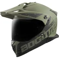 Bogotto FG-601 Duo Groen Fiberglas Enduro Helm Maat XL
