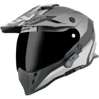 Bogotto H331 BT Tour EVO Zwart Grijs Bluetooth Enduro Helm Maat M