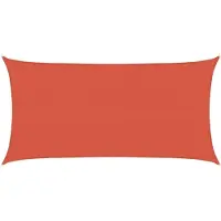vidaXL Zonnezeil 160 g/m² 2x3,5 m HDPE terracottakleurig