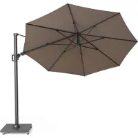 Platinum Challenger T2 premium zweefparasol 350 cm rond havanna