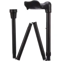 Able 2 Wandelstok comfort opvouw zwart links