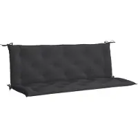 vidaXL Tuinbankkussen 150x(50+50)x7 cm oxford stof zwart