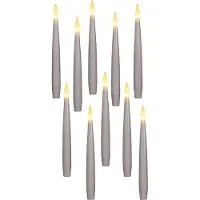 Annas collection Kaars zwevend led met timer inclusief toverstok, draad en haken 10 stuks h15 cm wit Anna's Collection