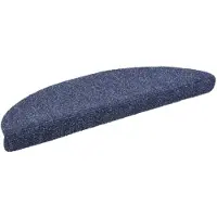 vidaXL Trapmatten Zelfklevend 5 stuks 56x17x3 cm Blauw Halfrond