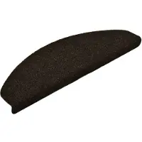 vidaXL Trapmatten Zelfklevend 5 stuks 65x21x4 cm Donkerbruin Halfrond Groot