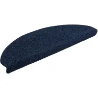 vidaXL Trapmatten Zelfklevend 5 stuks 65x21x4 cm Marineblauw Halfrond Groot