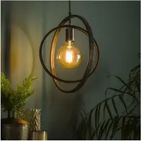 Meubelplaats Hanglamp 1 Lamp - Turn Around - Metaal - Charcoal Finish - Woonkamer - Keuken - Slaapkamer - In Hoogte Verstelbaar tot 150 cm - Exclusief Lichtbron - E27 Fitting - Voedingstype Netstroom