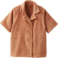 Vertbaudet Gepersonaliseerde badjas voor baby's met gerecycled katoenen blouse terracotta