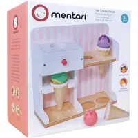 Mentari Winkeltje - Ijskiosk - 20X8,5X18,5Cm - Met 3 Bolletjes En 3 Hoorntjes - 3 Jaar